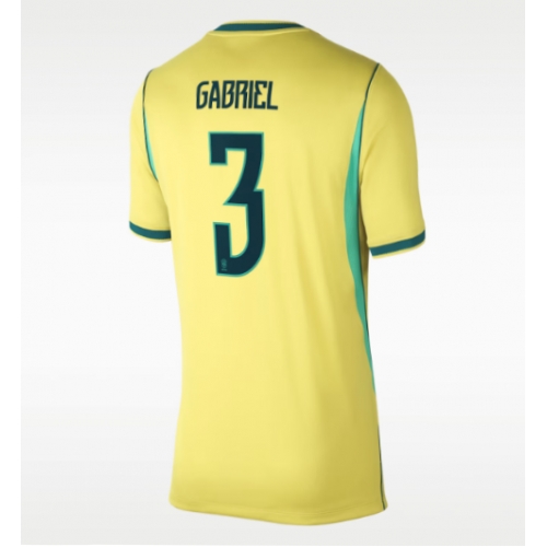 Billige Fotballdrakt Brasil Gabriel Magalhaes #3 Replika Hjemmedrakt Dame VM 2026 Kortermet Billige Fotballdrakt Brasil Gabriel Magalhaes #3 Replika Hjemmedrakt Dame VM 2026 Kortermet